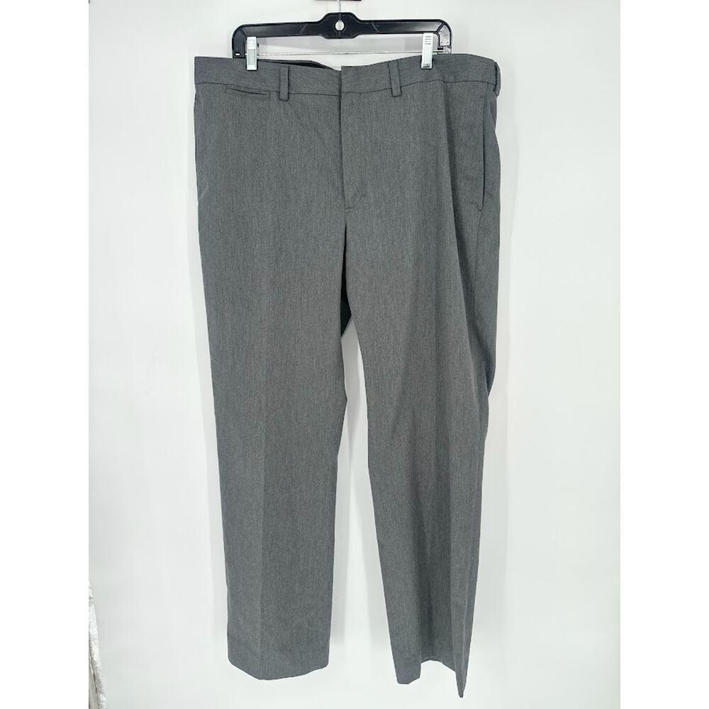 Vintage LL Bean 100% Cotton Mens Pants Grey Straight Leg Size 38 Standard Fit